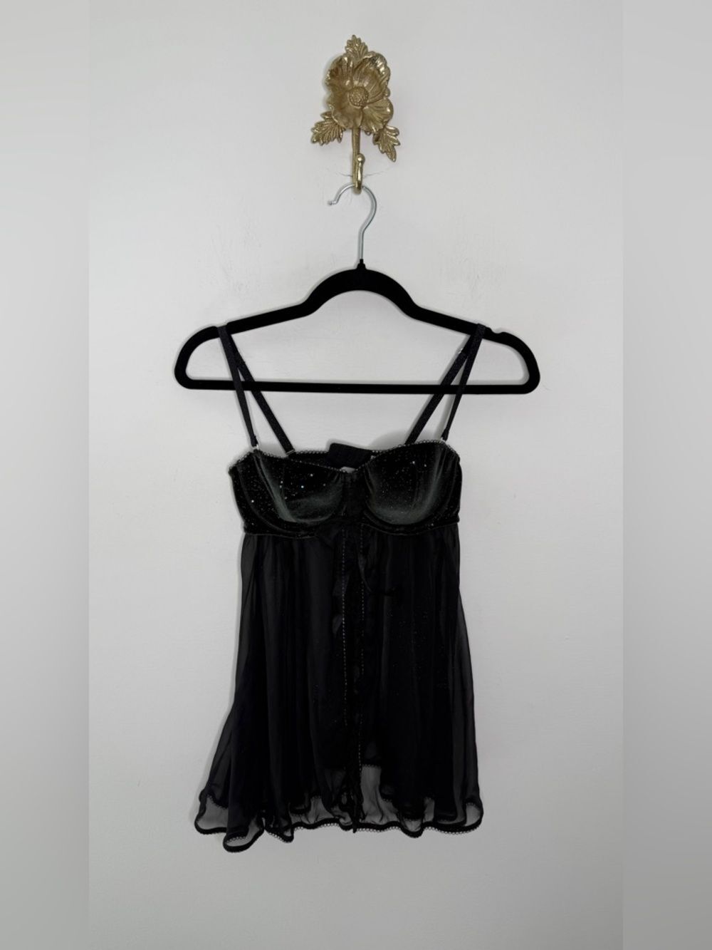 Victoria's Secret Babydoll Sheer Bra Top 34C